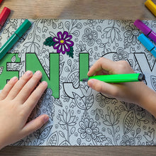 Coloring Canvas Frame - Enjoy