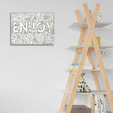 Coloring Canvas Frame - Enjoy
