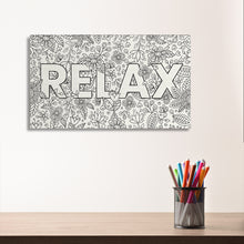 Coloring Canvas Frame - Relax