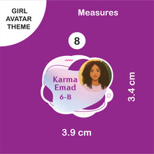School Labels Mini Package_ Avatar Girl