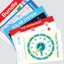 Basics Posters Bundle Green Clock _ مجموعة الأساسيات مع ساعة خضراء