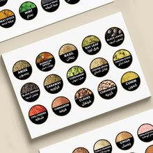 Black spices waterproof labels _ ملصقات توابل أسود