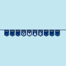 Birthday Party Gamer Flag Bunting Customized -  زينة أعلام معلقة بتصميم جيمر باسم طفلك