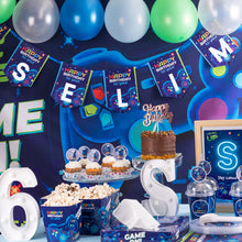 Birthday Party Gamer Flag Bunting Customized -  زينة أعلام معلقة بتصميم جيمر باسم طفلك