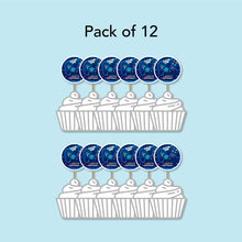 12 Cupcake Topper Gamer theme  - مجموعة من ١٢ زينة كب كيك تصميم جيمر