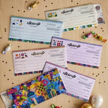 Eid Money Cheque Envelopes /Set of 6  - أظرف العيدية و الصدقة على شكل شيك بنكي/ مجموعة من ٦