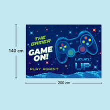 Birthday Fabric Backdrop Gamer theme  - خلفية عيد ميلاد قماش تصميم جيمر