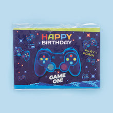 Birthday Disposable Placemats set of 12 Gamer theme - مجموعة من ١٢ مفرش ورق فردي للإستخدام مرة واحدة في أعياد الميلاد بتصميم جيمر