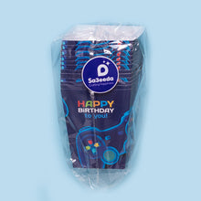 Birthday Popcorn Paper Cups Qty of 12 Gamer theme  - مجموعة من ١٢ كوب ورقي لفشار عيد الميلاد تصميم جيمر