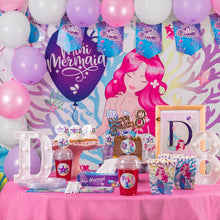 Birthday Fabric Backdrop Mermaid theme - خلفية عيد ميلاد قماش تصميم ميرميد