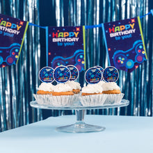 12 Cupcake Topper Gamer theme  - مجموعة من ١٢ زينة كب كيك تصميم جيمر