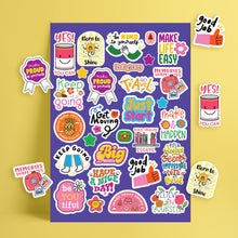 Stickers Waterproof - Joy and Confidence - بنفسجي
