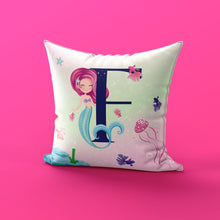 Mermaid Personalized Letters Cushion Cover - Inspiring Kids -  غطاء خدادية الأحرف ميرميد
