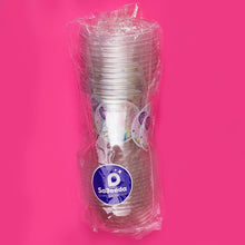 12 Disposable Plastic printed Cups Mermaid theme - مجموعة من ١٢ كوب بلاستيك مطبوعة تصميم ميرميد