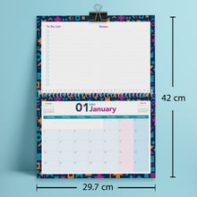 Monthly desk planner Mosaic - مخطط مكتب شهري موزايك