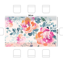 Tablecloth Rectangle Roses (Summer) - (مفرش طاولة مستطيل ورود (صيفي