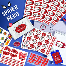 School Labels Package_ Spider Hero