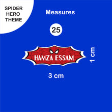 School Labels Mini Package_ Spider Hero