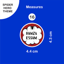 School Labels Package_ Spider Hero
