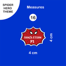 School Labels Package_ Spider Hero