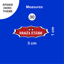 School Labels Package_ Spider Hero