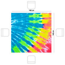 Tablecloth Square Tie Dye Shine ( Summer ) - (مفرش طاولة مربع تاي داي شاين (صيفي