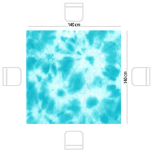 Tablecloth Square Tie Dye Sea ( Summer ) - (مفرش طاولة مربع تاي داي سي (صيفي