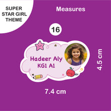 School Labels Package_ Super Star Girl