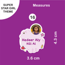 School Labels Mini Package_ Super Star Girl